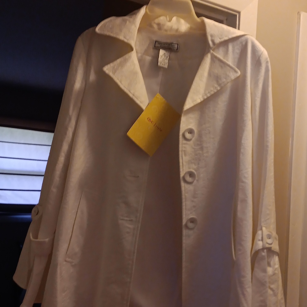 SIMONTON Embroidered White Jacket